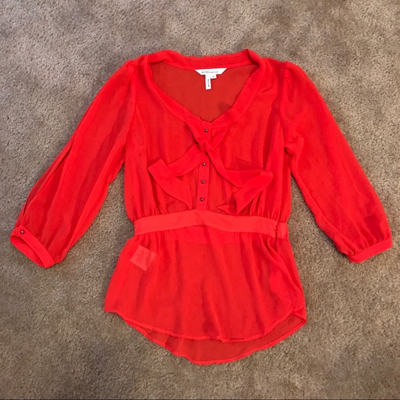 BCBGeneration Tops - 💕BCBG Semi-Sheer Top💕